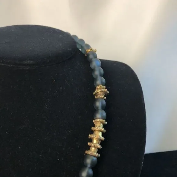 Antioch Sterling Vermeil Etruscan Style Necklace - Picture 3 of 5